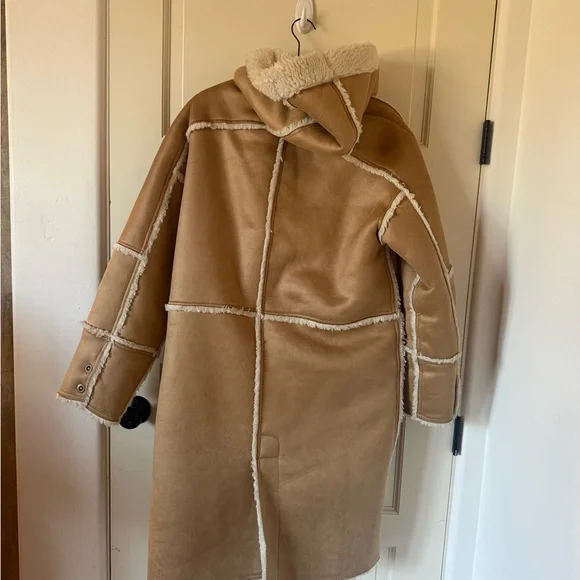 ANTHROPOLOGIE Pilcro Reversible Sherpa Coat - Picture 8 of 11